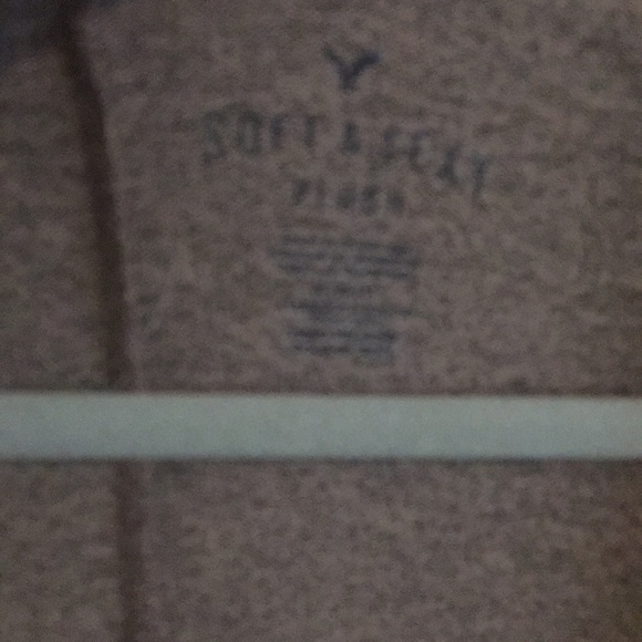 Mauve and Gray Colored Hooded Open Front Sweater - Picture 4 of 5